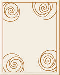 Elegant Cream Swirl Pattern Rug