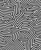 Black and White Abstract Geometric Pattern Rug