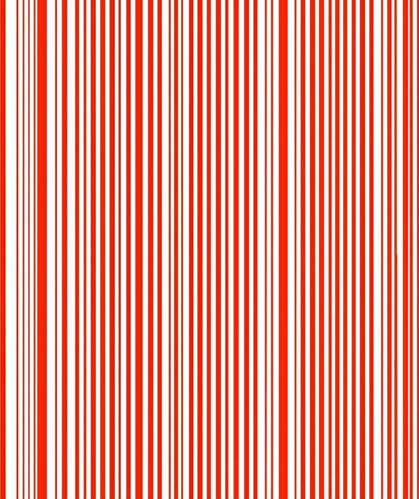 Red And White Vertical Stripe Design Rug
