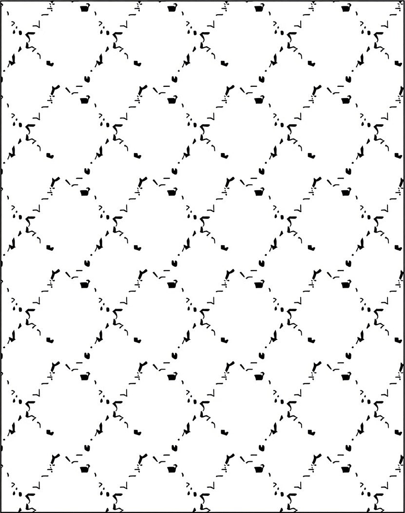 Abstract Geometric Diamond Pattern Rug