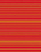 Bold Red Yellow Stripe Pattern Rug