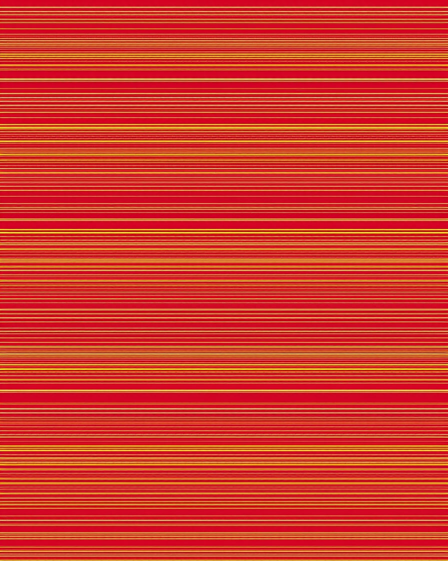 Bold Red Yellow Stripe Pattern Rug