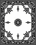 Floral Diamond Intricate Pattern Rug