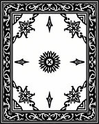 Floral Diamond Intricate Pattern Rug