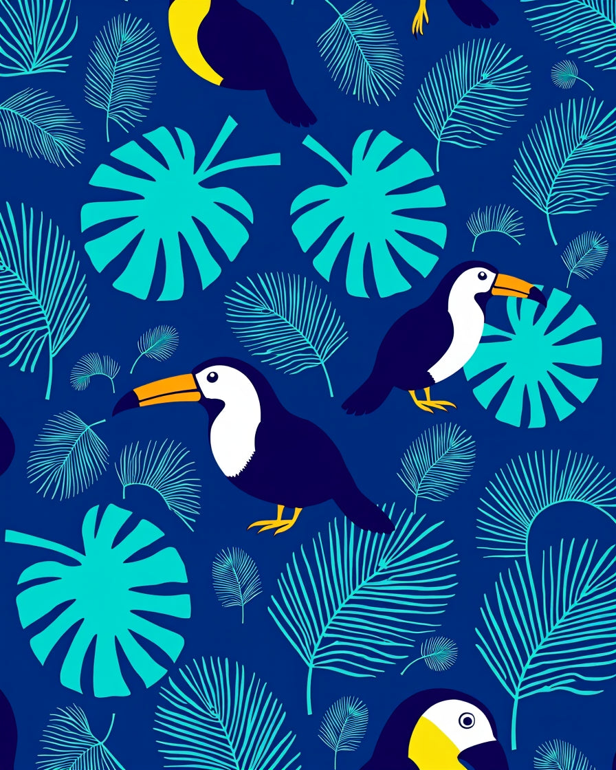 Toucan Jungle Bold Pattern Rug