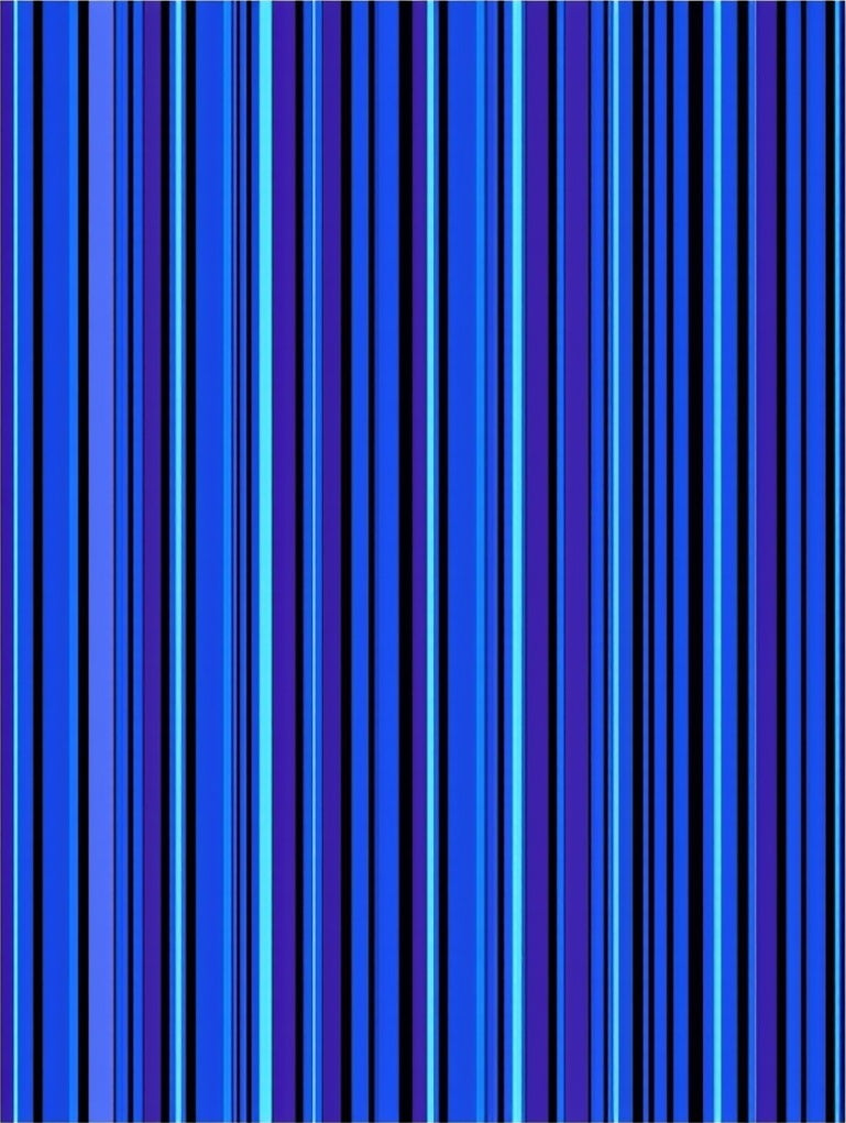 Vertical Blue Stripe Pattern Rug