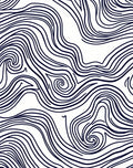 Abstract Organic Swirl Line Pattern Rug