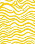 Abstract Yellow Wavy Stripes Design Rug