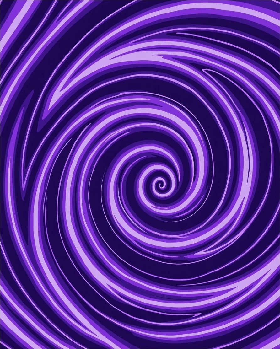 Vibrant Purple Swirl Pattern Rug