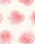 Pastel Pink Floral Imprint Rug