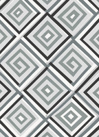 Geometric Diagonal Diamond Pattern Rug