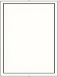 Classic Black and White Border Design Rug