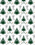 Charming Green Christmas Tree Scatter Rug