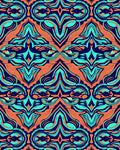 Vibrant Surreal Organic Pattern Rug