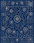 Classic Floral Vine Leaf Pattern Rug