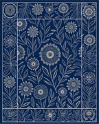 Classic Floral Vine Leaf Pattern Rug