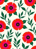 Retro Floral Pattern Design Rug