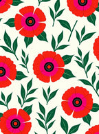 Retro Floral Pattern Design Rug