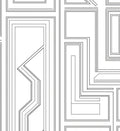 Minimalist Line Art Geometric Pattern Rug