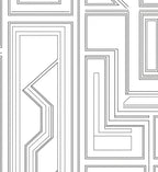 Minimalist Line Art Geometric Pattern Rug