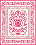 Ornate Floral Scrollwork Rug