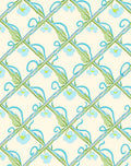 Art Nouveau Floral Vine Lattice Rug