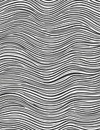 Bold Black White Wave Stripe Pattern Rug