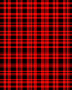 Classic Red Black Tartan Plaid Rug