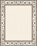 Ornate Swirl Floral Ornament Pattern Rug