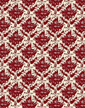 Rich Burgundy Floral Pattern Design Rug