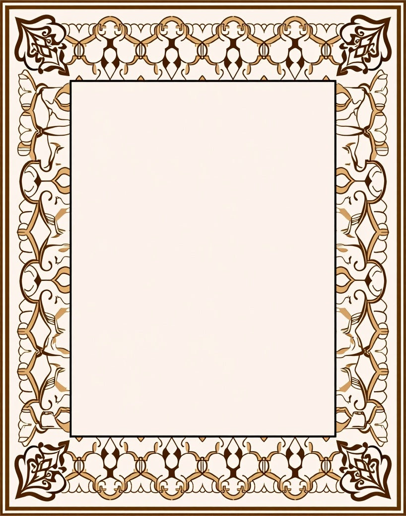 Ornate Floral Patterned Luxury Rug