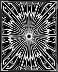 Radiant Sunburst Starburst Pattern Rug