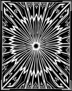 Radiant Sunburst Starburst Pattern Rug
