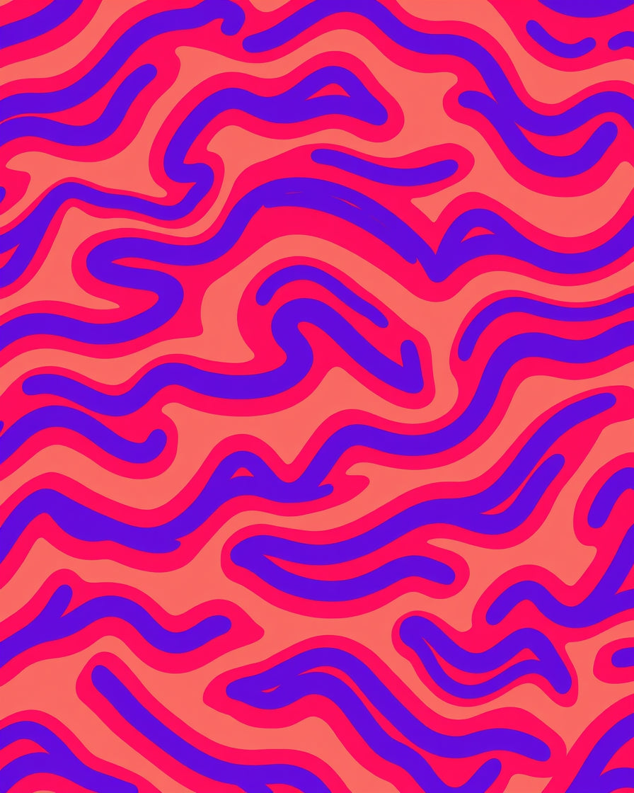 Bold Swirls Patterned Rug