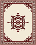Ornate Starburst Patterned Rug