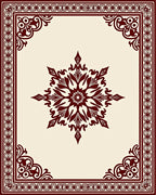 Ornate Starburst Patterned Rug