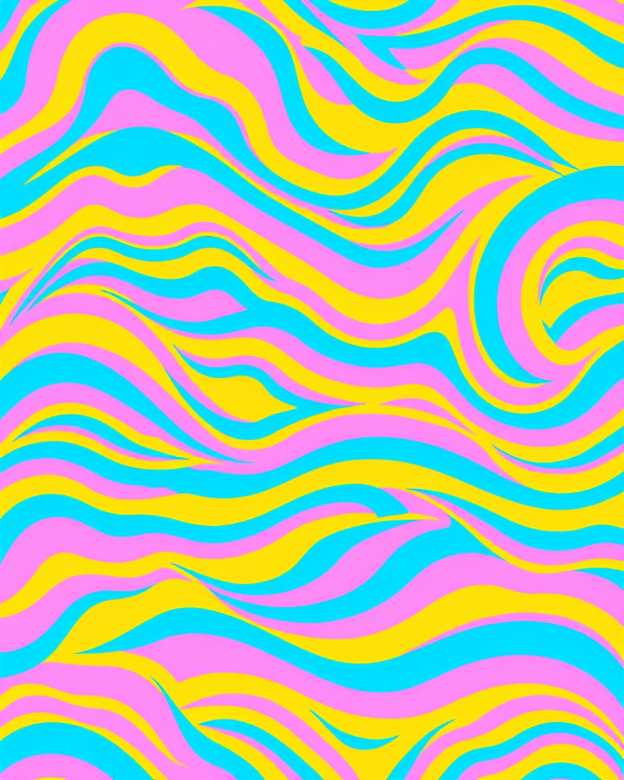Vibrant Swirl Pattern Rug