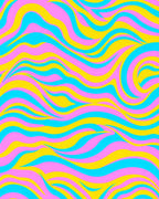 Vibrant Swirl Pattern Rug