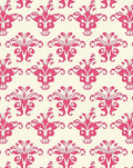 Eclectic Pink Cream Floral Motif Rug