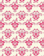 Eclectic Pink Cream Floral Motif Rug