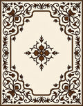 Ornate Floral Vine Accented Pattern Rug