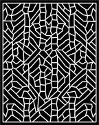 Abstract Geometric Black And White Pattern Rug