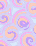 Pastel Swirl Pattern Rug