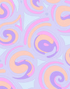 Pastel Swirl Pattern Rug