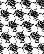 Bold Abstract Black White Pattern Rug