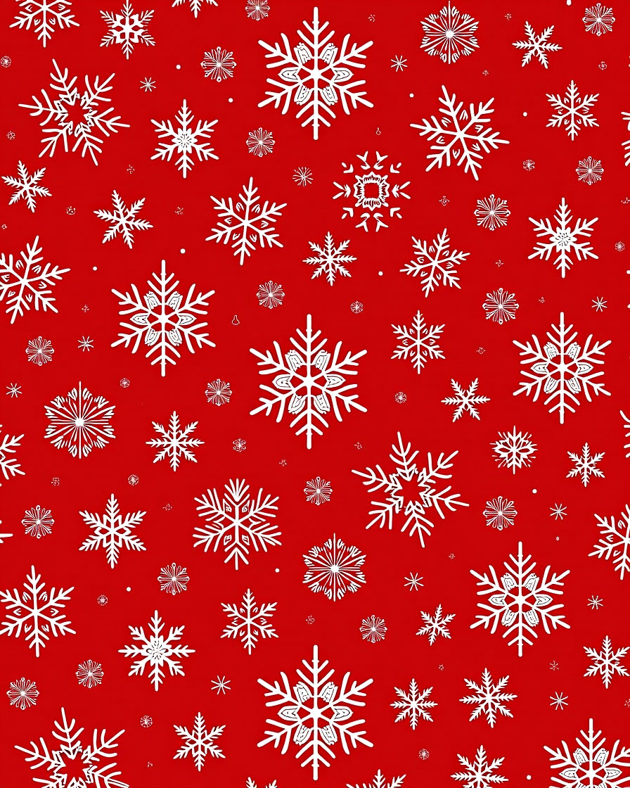 Winter White Snowflake Patterned Rug