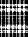 Classic Black White Plaid Pattern Rug