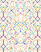 Abstract Colorful Confetti Pattern Rug