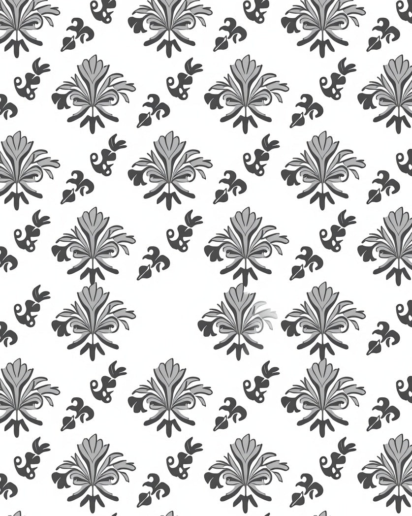 Classic Floral Damask Decorative Pattern Rug