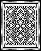 Monochromatic Linear Abstract Geometric Rug